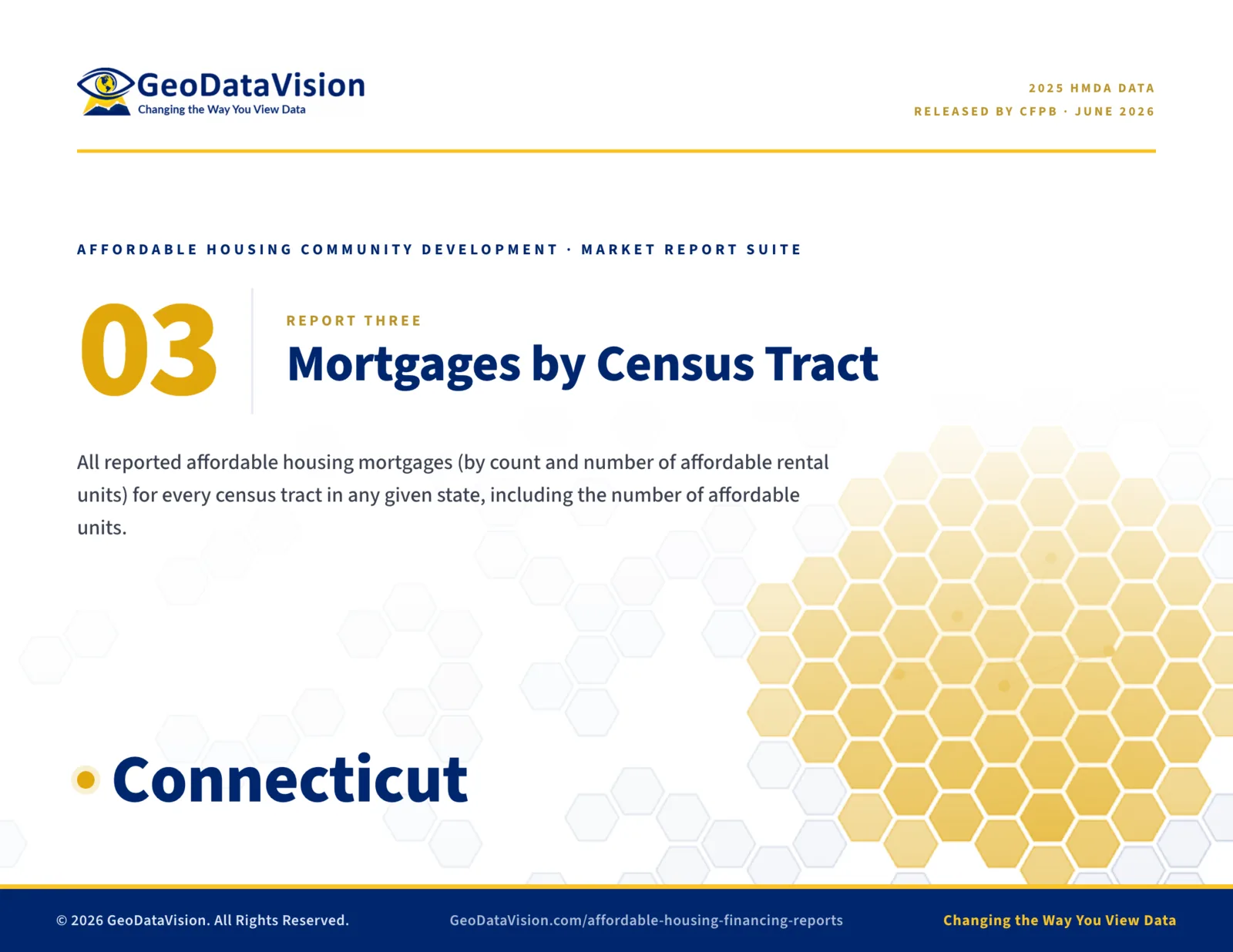 Cover: Report 03, Mortgages by Census Tract.